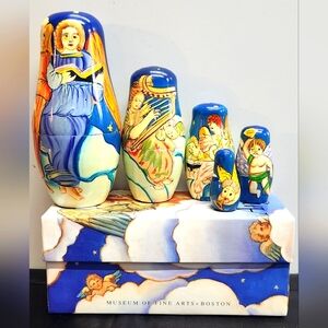 Nesting Angels Dolls by Museum of Fine Arts Boston 5 Dolls